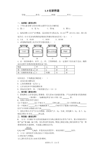 13化学用语专题训练(有解析)