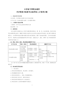 18中等职业教育汽车制造与检修专业指导性人才培养方案