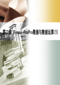 第2章 Visual FoxPro数据与数据运算(1)