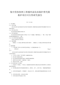 (集中供热热网工程循环流化床锅炉替代煤粉炉项目可行性