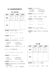 2002—2004浙江高职考试数学试题分章复习