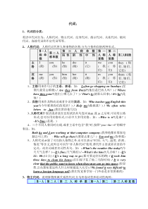 代词用法及练习)