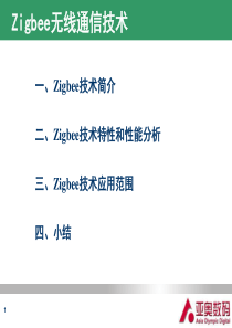 Zigbee无线通信技术