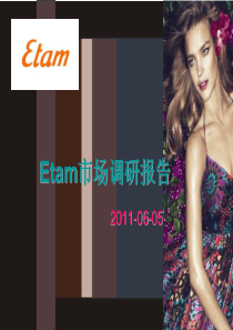 Etam市场调研报告