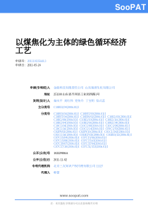 10135668-以煤焦化为主体的-申请公开