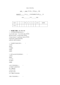 2005年级系解试题A卷