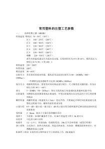 常用塑料的注塑工艺参数(17)(1)