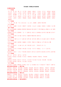 (四下)第五单元四字词语积累