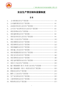 (5)企业安全生产责任制规章制度