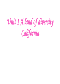 94新人教选修八 Unit 1 A land of diversity-California[课件]