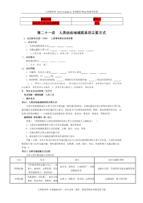 (考试必备)高考地理大纲版总复习知识点精析精练与高考题预测第二部分人文地理第七单元第二十一讲人类