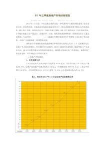 011年三季度房地产市场分析报告