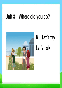 六年级下册英语课件-Unit3-Where-did-you-go-PartB｜--人教PEP--