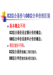 02定额与08定额的区别