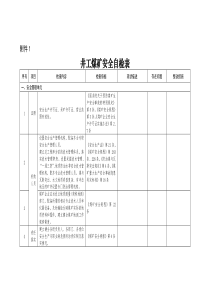 2017井工煤矿安全体检表