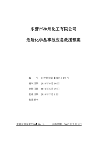 10.3.1(2010)事故应急救援预案