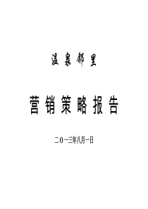 房地产新农村改造项目营销策略执行方案