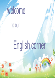 English-corner-happiness英语角-话题-快乐ppt