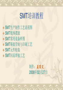 SMT 工艺流程路线图