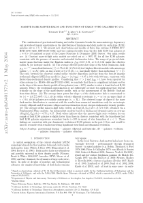 Massive Dark-matter halos and Evolution of Early-t