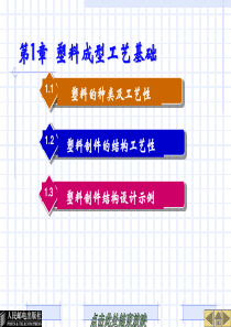 塑料成型工艺与模具结构(第二版)-第一章  塑料成型工艺基础