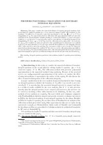 Piecewise polynomial collocation for boundary inte