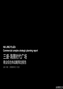 浙江沂三盛海景时代,广场商业综合体战,策划报告