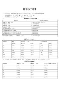 钢筋加工计算