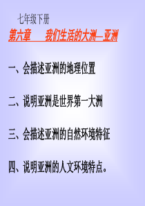 61亚洲复习课件