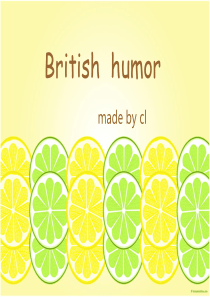 British  humor & 迷信&手势gesture 三和一PPT  超划算!