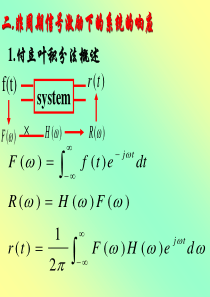 非周期信号激励下的系统的响应