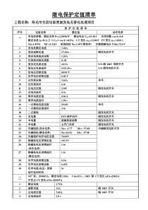 电气保护定值2014.7.22