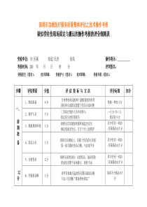 疑似脊柱损伤现场固定与搬运的评分细则表