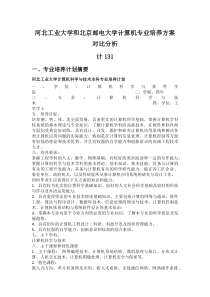 河北工业大学计算机专业培养方案分析