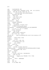 高级口译听力教程词汇汇总