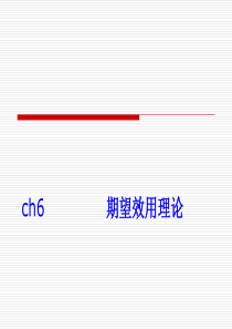 ch6(1)期望效用函数