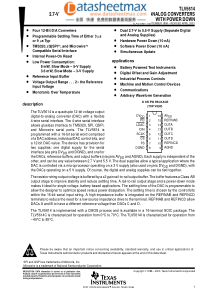 IC datasheet pdf-TLV5614,pdf(2.7-V to 5.5-V 12-Bit