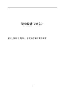 关于 冲压的实习报告论文..