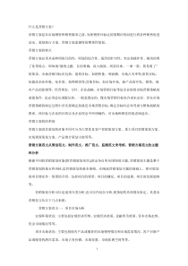 什么是营销方案