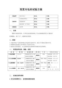 变更内包装容器方案