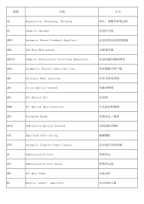 光通信_专业术语