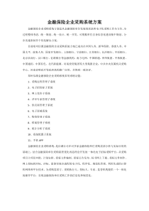 金融保险企业采购系统方案