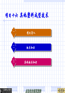 项目十六 其他塑料成型技术