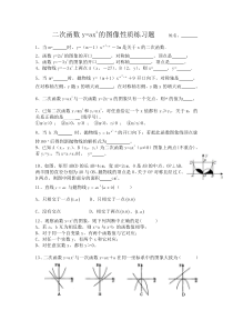 y=ax2图像性质练习题