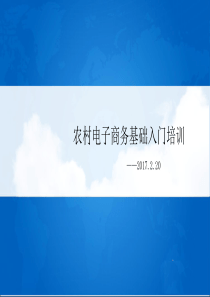 农村电子商务基础入门培训