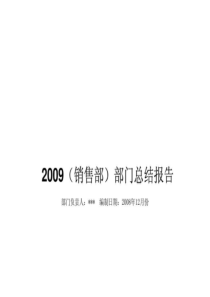 公司销售部年度工作总结及规划.ppt