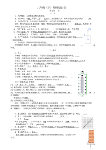 人教版物理八年级下册知识点总结