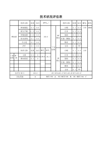 桥梁技术评估表BCI(一跨)