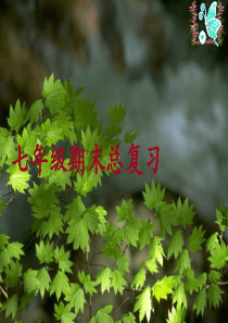 七年级上册生物期末复习济南版