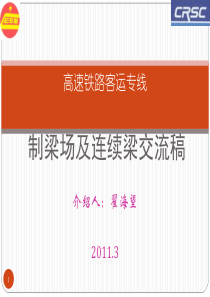 2011年3月21日接地系统培训课件(制梁场及连续梁交流稿)